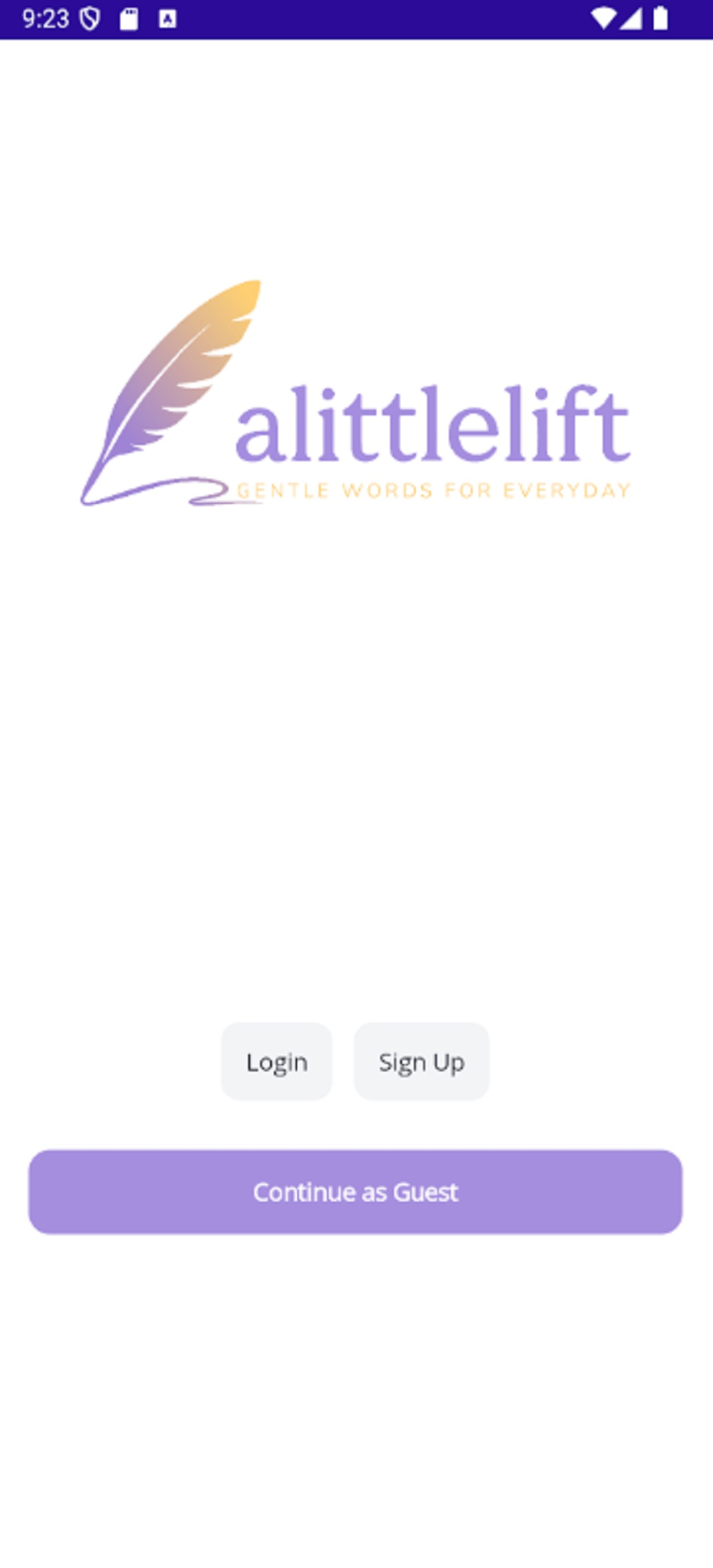 A Little Lift app screenshot